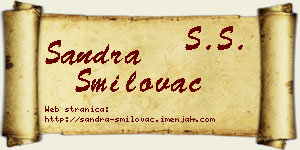 Sandra Smilovac vizit kartica